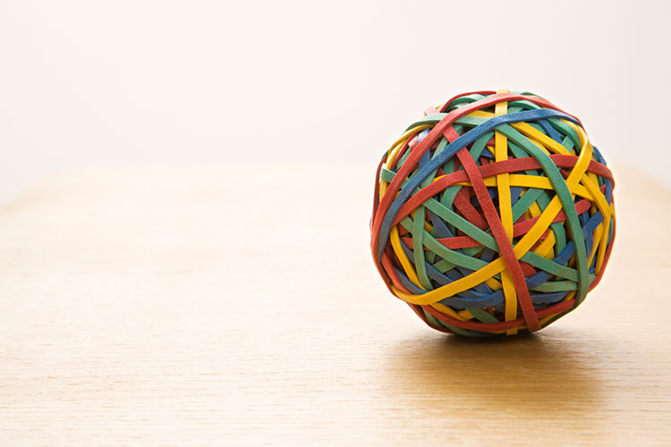 rubber band ball guilty of obfuscation