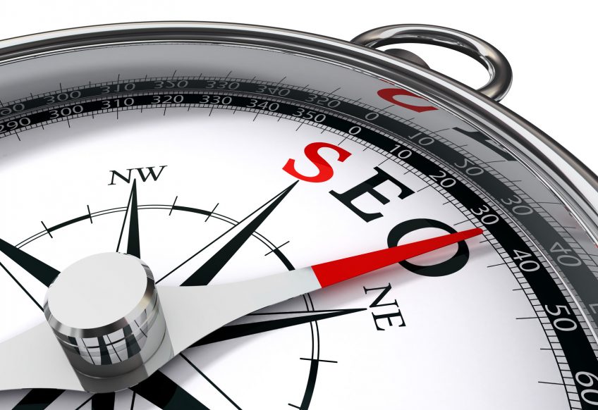 seo the way indicated by compass