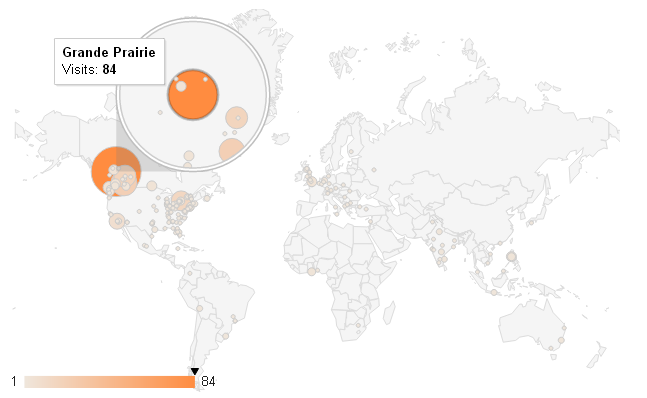 Analytics - Visitors Map