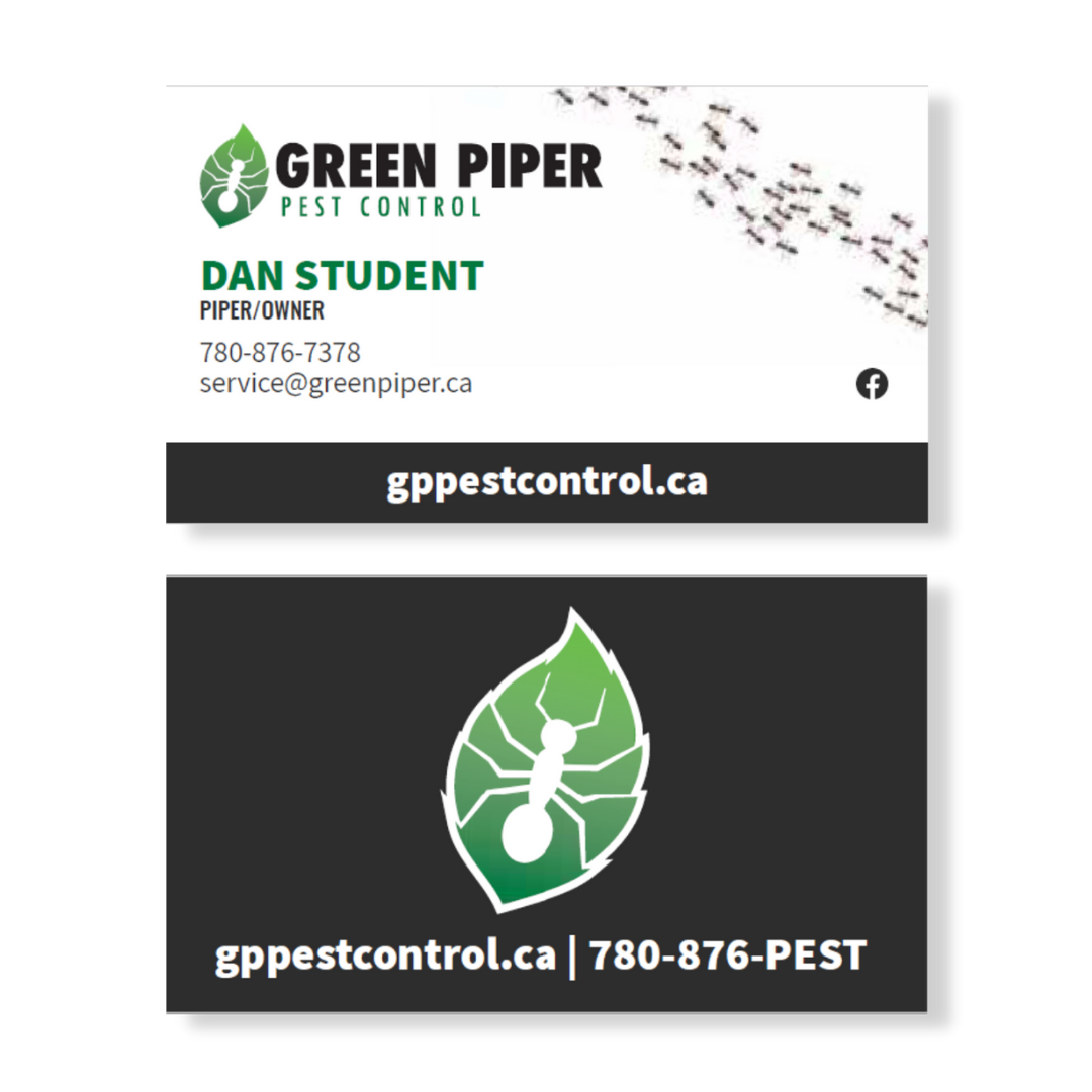 Green Piper Business Cards