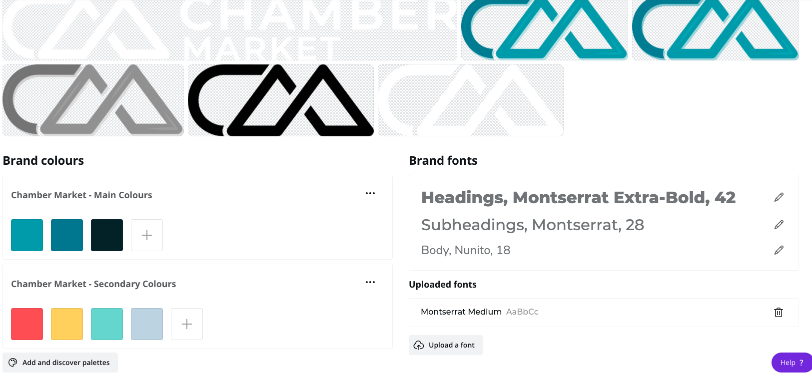 Chamber Market branding created by nine10 inc. | Branding Services | Logo Design