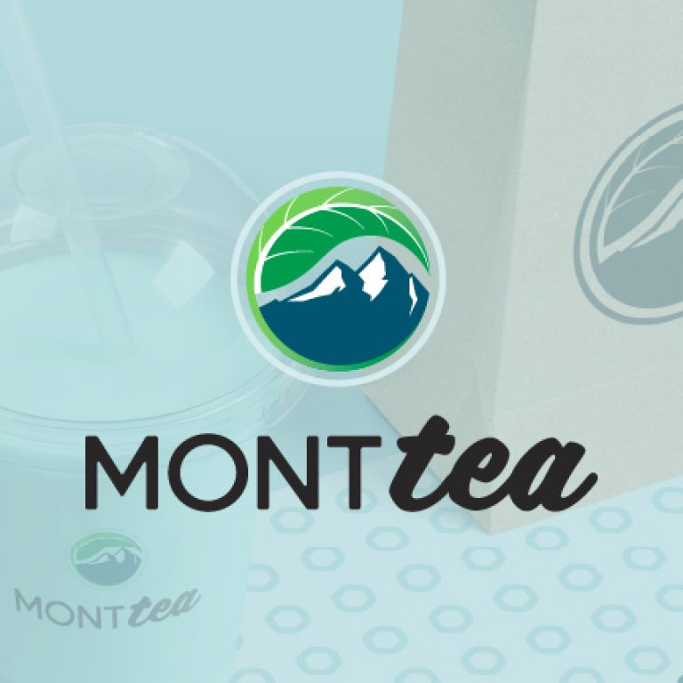 nine10 portfolio project mont tea logo cover image